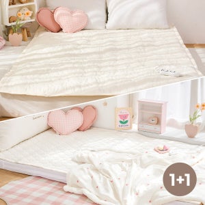 (1+1)베베누보 카본 온열매트 전자파 걱정 없는 탄소 전기매트 커버분리형(슈퍼싱글+패밀리)