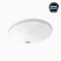 [콜러] KOHLER 2336T-0 데본셔 타원형 화이트 언더카운터 매립형 깊은 세면대