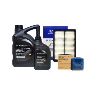 올뉴쏘렌토 2.0가솔린터보 순정 엔진오일교환 오일세트 터보씬(5L)+필터35505-A9100