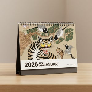 2026년 탁상 캘린더 심연 작가 그림 작품 달력