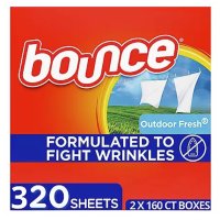 Bounce Fabric Softener Dryer Sheet Outdoor Fresh피앤지 바운스 섬유유연제 드라이어 시트 정전기 주름방지 아웃도어 후레쉬320개