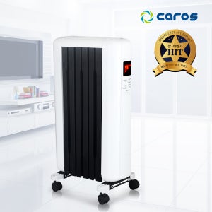 캐로스 가정용 라디에이터 작은방 사무실 화장실 원룸 6핀 타이머 리모콘