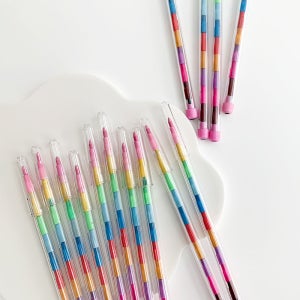 빼빼로 카트리지 색연필 하이라이트펜 줄줄이 층층 꼬치 연필 생일선물 단체선물 구디백