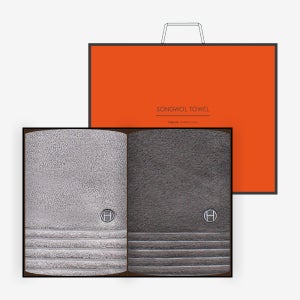 송월타올 호텔수건 190g 2P 고급 선물세트 답례품 인쇄 제작