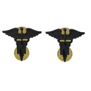 미군 금속 배지 Nurse Corps Collar Insignia Subdued