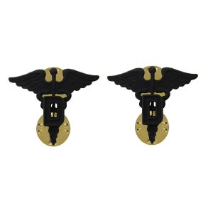 미군 금속 배지 INSIGNIA DENTAL CORPS SUBDUED