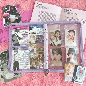 다니샵 국산 6공 A5 포카 바인더 속지 투명 4칸 십자 PVC 소재