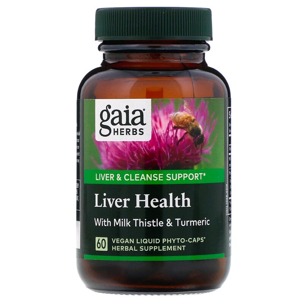 가이아허브 간 건강 리버 <b>클렌즈</b> Liver Health 60정 비건 액상 캡슐 밀크씨슬 투메릭 오미자 열매