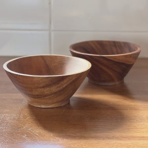 [1+1]하울스홈 나티플 아카시아 옻칠 그릇 라운드 면기