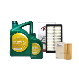 쏘렌토더마스터 디젤 순정 엔진오일교환 오일세트 에코프리미엄0W30(7L)+필터2F100-A9200