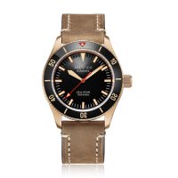 [아쿠아티코 브론즈 씨스타 방수시계] AQUATICO BRONZE SEA STAR BLACK DIAL(BLACK CERAMIC BEZEL) NO DATE [미국정품, 추가금 X]