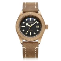 [아쿠아티코 브론즈 씨스타 방수시계] AQUATICO BRONZE SEA STAR BLACK DIAL (BRONZE BEZEL) [미국정품, 추가금 X]