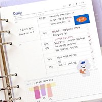 6공 다이어리 리필 속지 A6 육공 와이드 먼슬리 위클리 데일리 플래너 타임 스케줄러