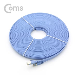 Coms 랜케이블 Cat7 플랫형 LAN 10Gbps RJ45 랜선 20M
