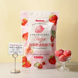 아우름 냉동딸기 무가당 홀 1kg 뉴뜨레 냉동딸기 라떼 청