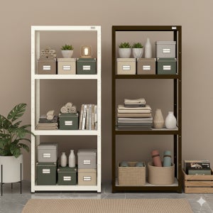 선반 철제 조립식 수납 다용도실 팬트리 모듈 다요시스 선반장 400300600 4단