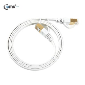 Coms 랜케이블 Cat 7 플랫형 LAN 10Gbps 랜선 2M [WT234]