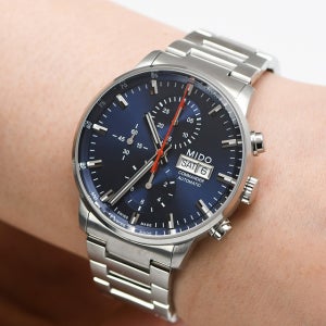 미도 커맨더 크로노그래프 블루 (M016.414.11.041.00) 드레스워치 남성메탈 백화점AS