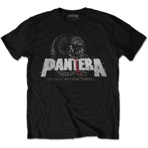 공식 PANTERA 판테라 Snake Logo 반팔 티셔츠