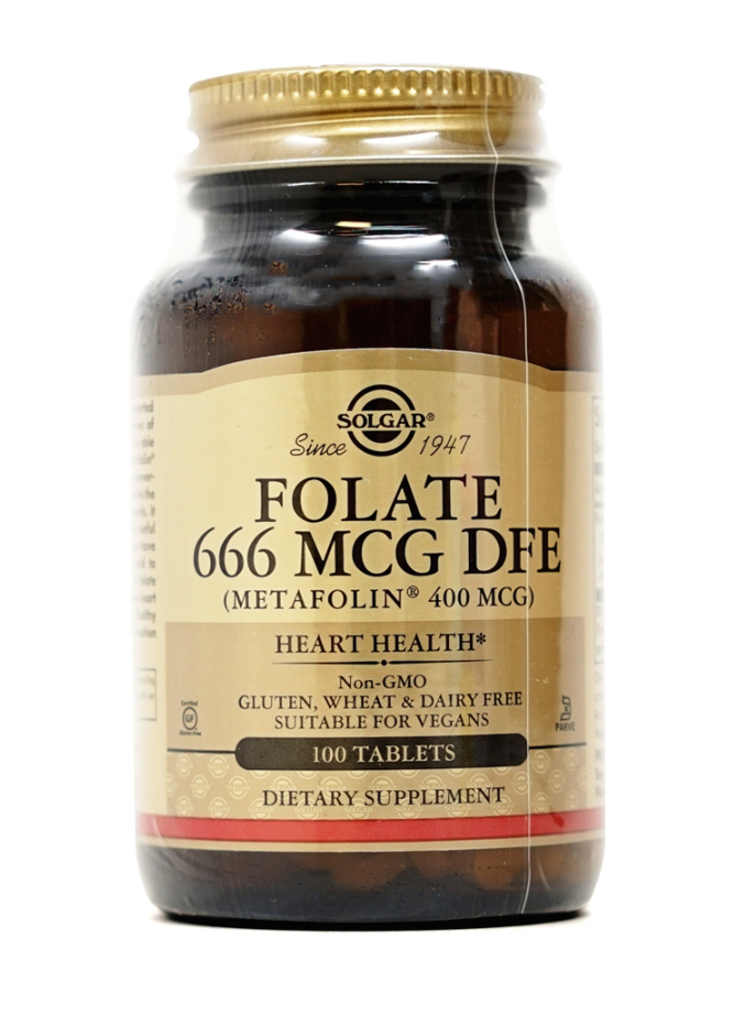 Solgar 솔가 메타폴린 활성형 엽산 Folate 활성엽산 400mcg 100정