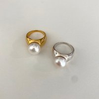 pearl bold ring/ 진주 볼드 반지/ 김나영반지