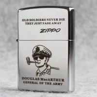 해외/ Zippo 지포 방풍 라이터 Classic 207 크롬 도금/ 맥아더 장군