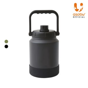 캐나다 아소부 스테인레스 보온 보냉 캠핑 아웃도어 마이티 워터저그 2L, 블랙코퍼