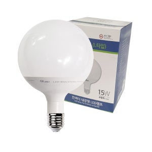 건식 15W LED 볼램프 L타입 주광색 컨버터내장 전구 다마