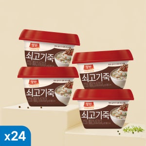 동원 양반 쇠고기 즉석 간편 용기죽 285g 24개