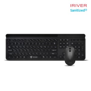 아이리버 항균 저소음 무선 키보드 마우스 세트 (키스킨 포함) Medic-WS3 [블랙]