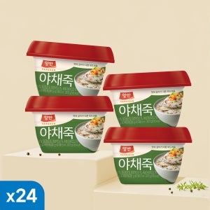 동원 양반 야채죽 즉석 간편 용기죽 285g 24개