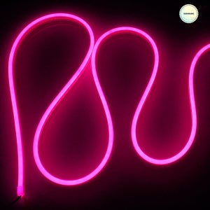 삼항 12V V3 실리콘 면발광 아이라인 스마일등 간판 LED바 핑크 10cm단위