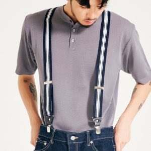 클래식 서스펜더 패턴 멜빵 끈 남자