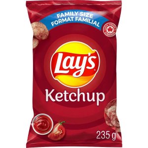 캐나다 레이즈 감자칩 케찹맛 레이스 대용량 패밀리 사이즈 235g
