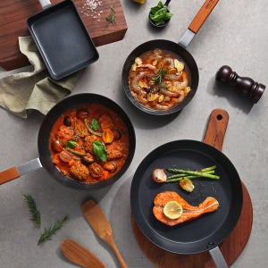 검트리 인덕션후라이팬 7종 모음 국산 우드 주물 프라이팬 궁중팬 사각팬