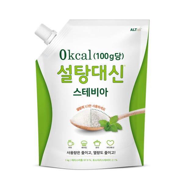 알티스트 설탕대신 스테비아 대용량 에리스리톨 설탕대체