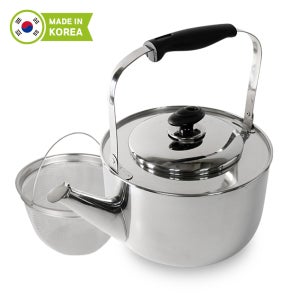 리빙글로리 초이스 인덕션 차망 주전자 4.8L IH 현미 보리차 스테인레스
