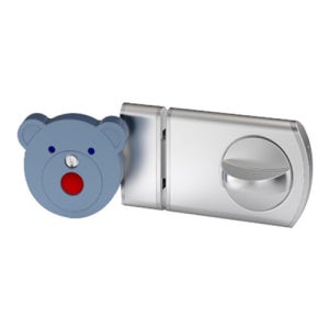 곰돌이 큐비클 화장실 문 잠금장치 T420D 걸쇠 걸고리 여닫이 키즈 카페 어린이 상가