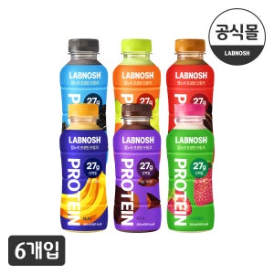 랩노쉬 프로틴드링크 350ml 6종 6개입 단백질 27g 프로틴 음료 보충제