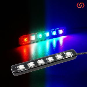 SB 오토바이 자동차 12V용 6구 RGB LED 싸이키 스트로브라이트