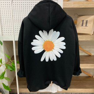 남자맨투맨 오버핏 플라워전사 오버핏후드