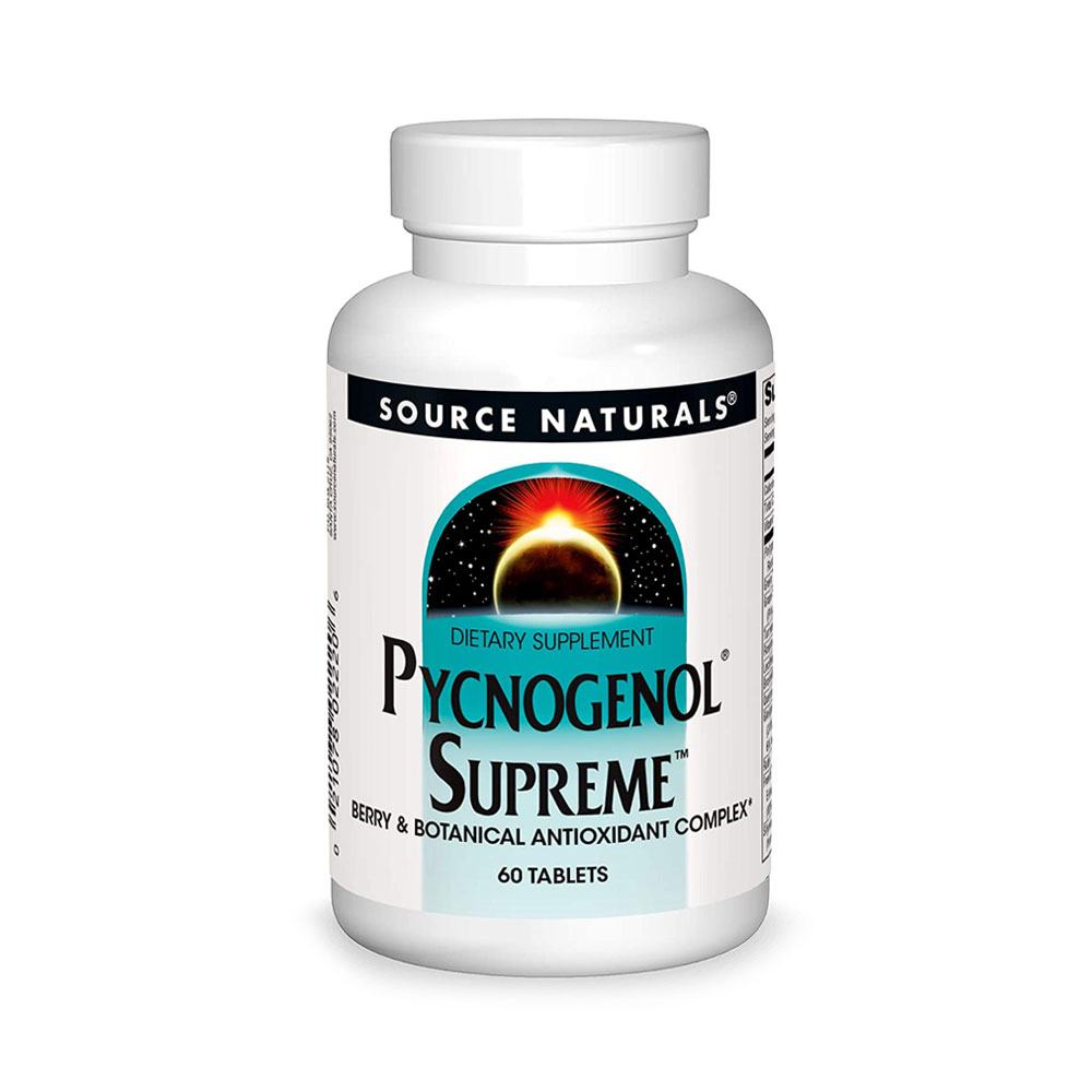 소스내추럴 호팍사 <b>피크노제놀 100mg</b> 슈프림 폴리페놀 60정