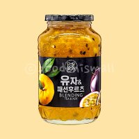 초록원 유자 패션후르츠 블랜딩 tea 1kg 액상차