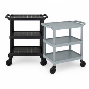 라이프초이스 3단 이동식 트롤리 무소음 서빙카트 식당 카페 병원용 업소용