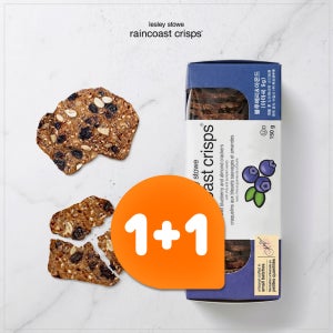 레인코스트 블루베리아몬드 150g 1+1 캐나다 크래커 와인안주 카나페 부모님 영양 간식 고단백크래커 (유통기한 2026.10.13까지)