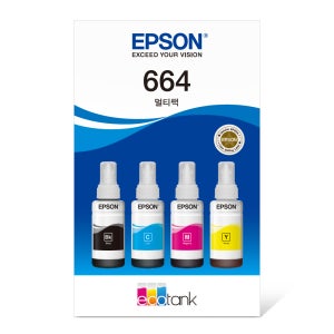 엡손 T664 정품패키지세트 T664670 (T664P10 후속)