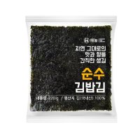 해농 순수 김밥김 220g 100매 무조미 굽지않은 생김 김밥용김