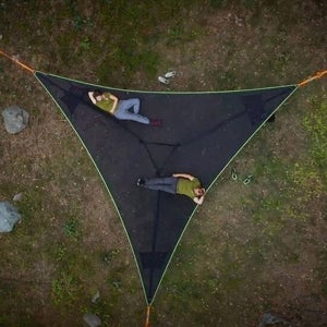 대형 야외 캠핑 해먹 다인용 휴대용 해먹 휴대용 다인용 삼각형 안티 롤오버