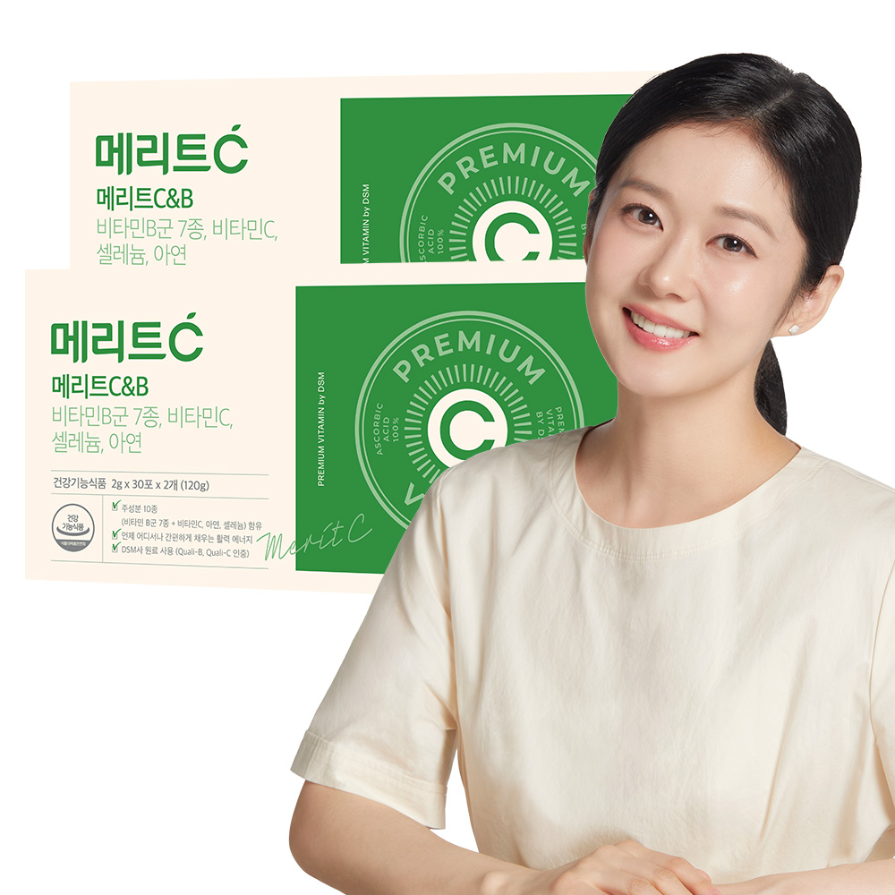 [휴온스N] 메리트C&amp;B 비타민B군 컴플렉스 4개월분, 60포 2박스