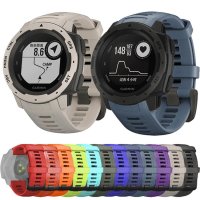 GARMIN INSTINCT 시계 밴드 스포츠 실리콘 교체 손목 컬러 팔찌 설치 및 제거 액세서리